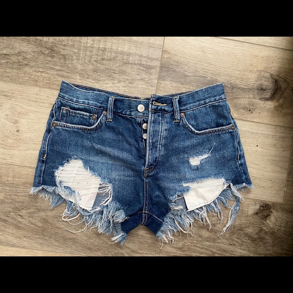 Free people denim shorts